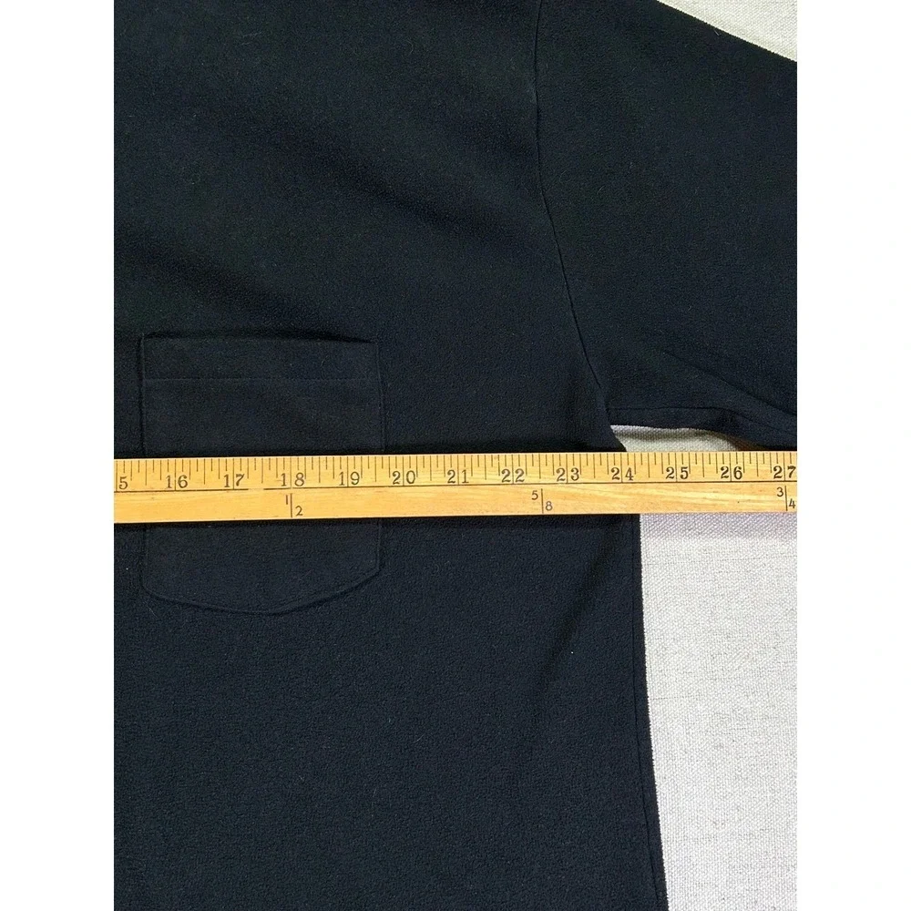 Vintage Sasquatch Mens XL Fleece‎ Henley Pullover Mock Neck Long Sleeve USA